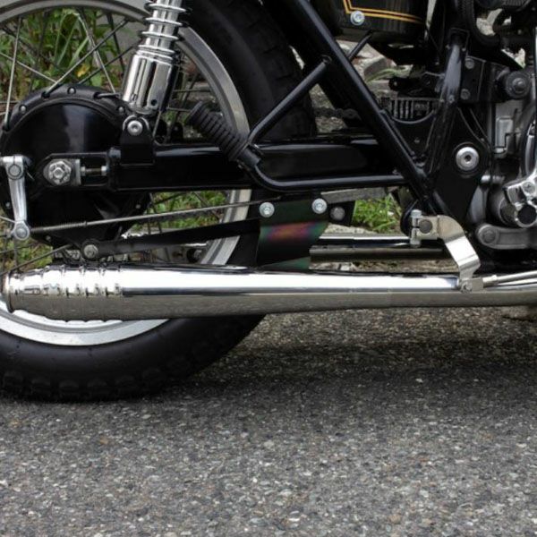 カワサキ W650/400 69 メガホン フルエキ LOW モーターロック | バイク
