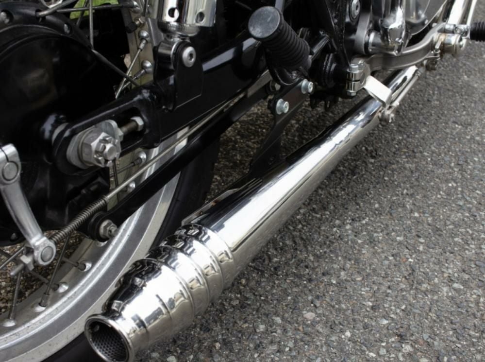 カワサキ W650/400 69 メガホン フルエキ LOW モーターロック | バイク