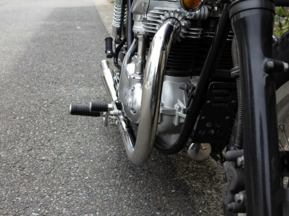 カワサキ W650/400 69 メガホン フルエキ LOW モーターロック | バイク