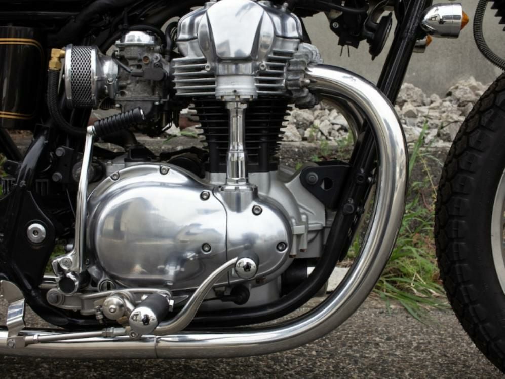 カワサキ W650/400 69 メガホン フルエキ LOW モーターロック | バイク