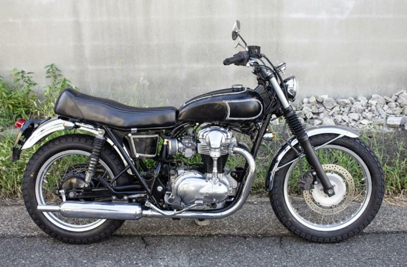 カワサキ W650/400 エイジング塗装済み 69ボックス専用 サイドパネル 