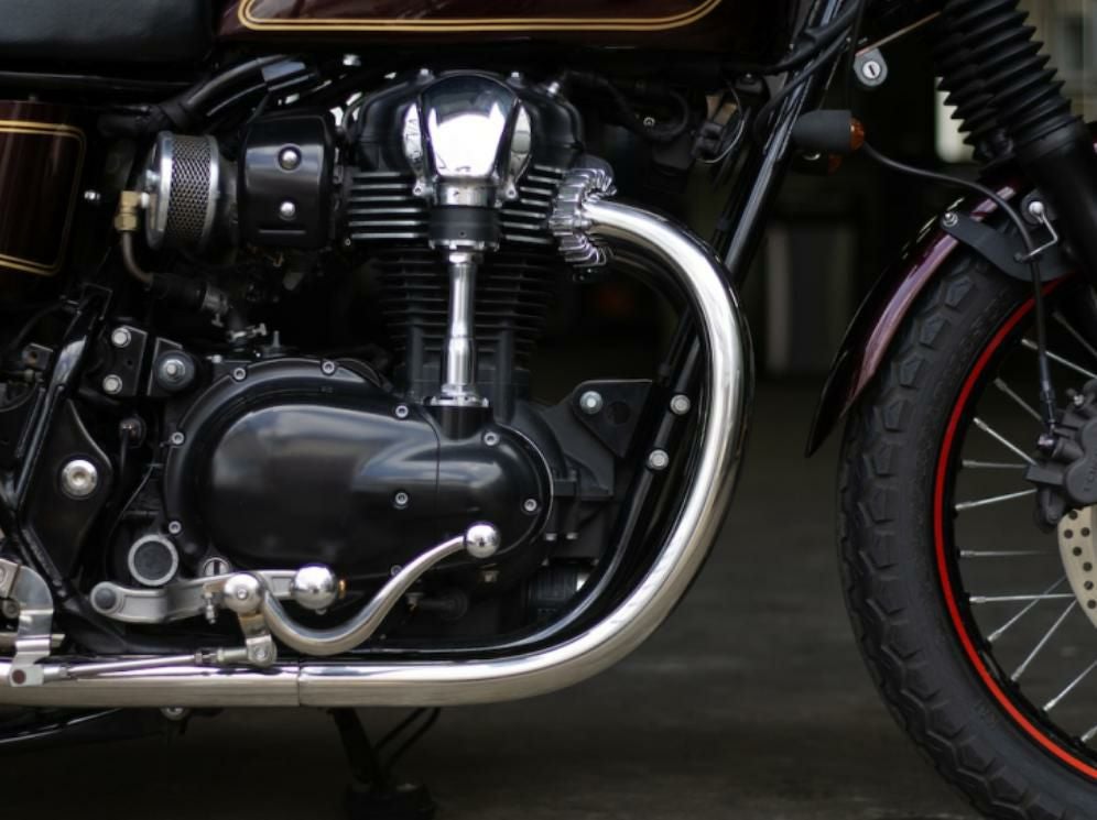カワサキ W800 STDメガホン ショート フルエキ LOW モーターロック