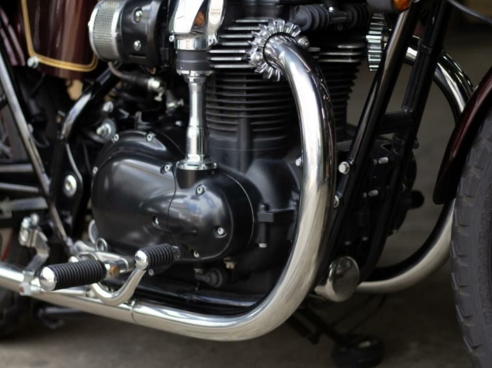 カワサキ W800 STDメガホン ショート フルエキ LOW モーターロック