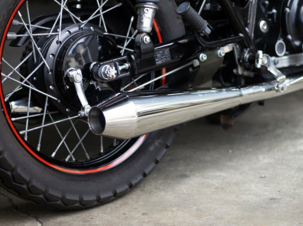 カワサキ W800 STDメガホン ミドル フルエキ LOW モーターロック