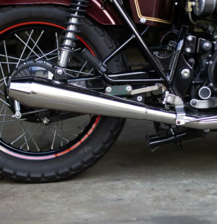 W650, W400 メガホン フルエキ マフラー MegaBrat オメガレーサー