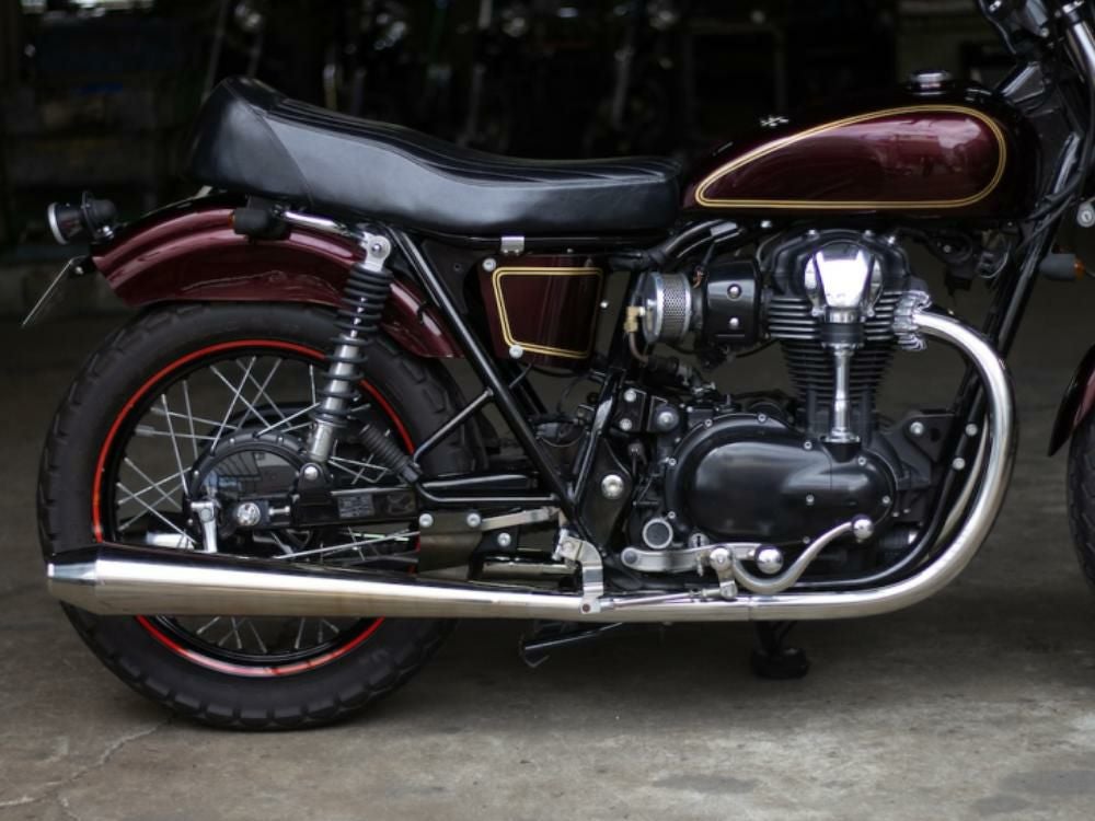 カワサキ W800 STDメガホン ロング フルエキ LOW モーターロック