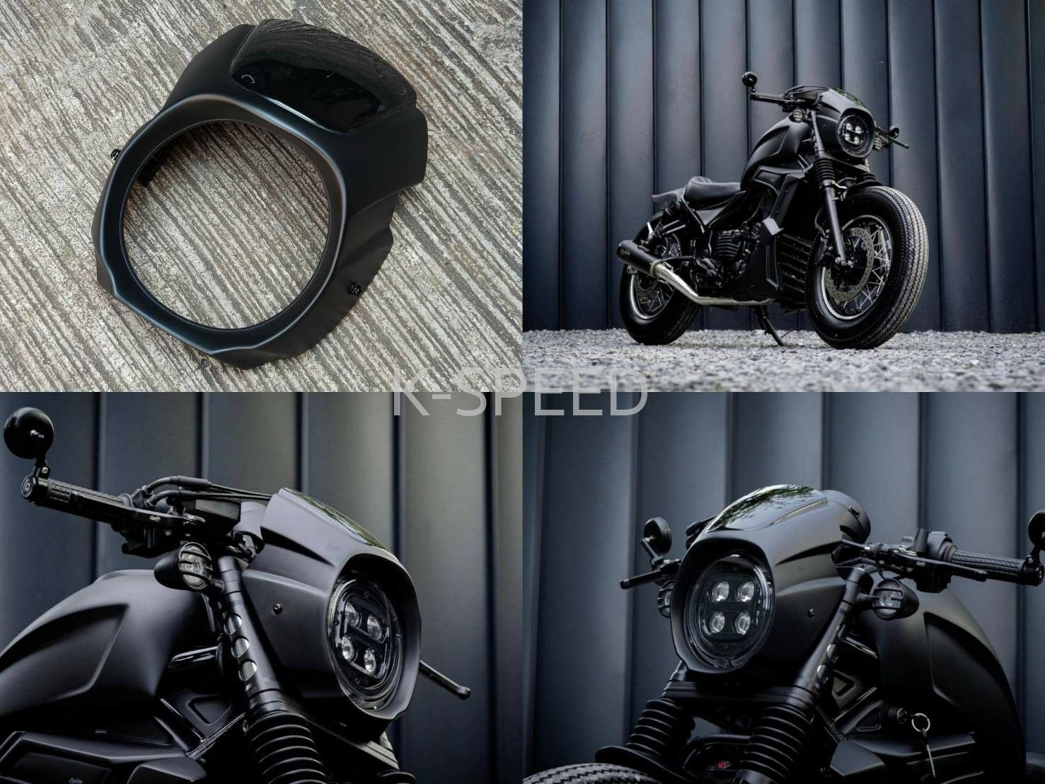 レブル250/500 ヘッドライトカバー Diabolus K-SPEED | バイクカスタム