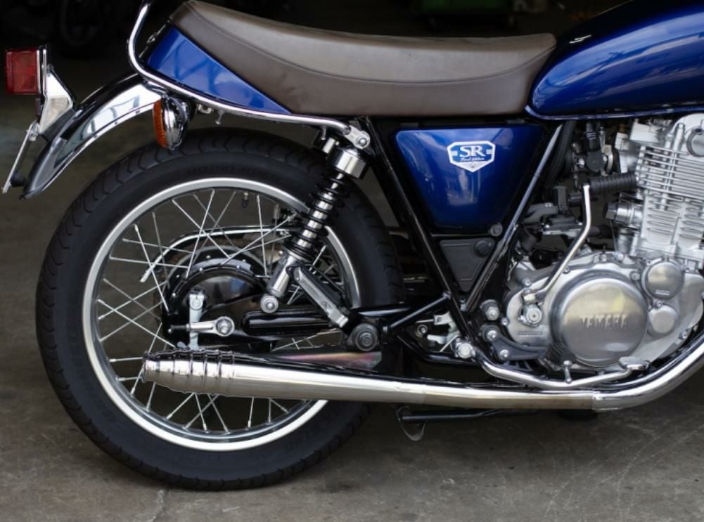 ヤマハ SR400 69メガホン スリップオン ダウン FI車 モーターロック