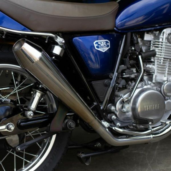 SR400用 STDメガホン マフラー ミドル 【インナーサイレンサー付き】 ヤマハ SR400 STDメガホン ミドル スリップオン アップ FI車 スリップ