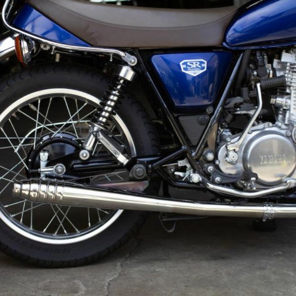 SR400のサムソンブルーフルエキマフラー SR400×サムソンブルー×supertrapp - YouTube