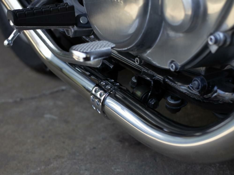 ヤマハ SR400 69メガホン フルエキ ダウン FI車 モーターロック