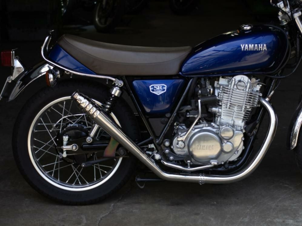 ヤマハ SR400 69メガホン フルエキ アップ FI車 モーターロック