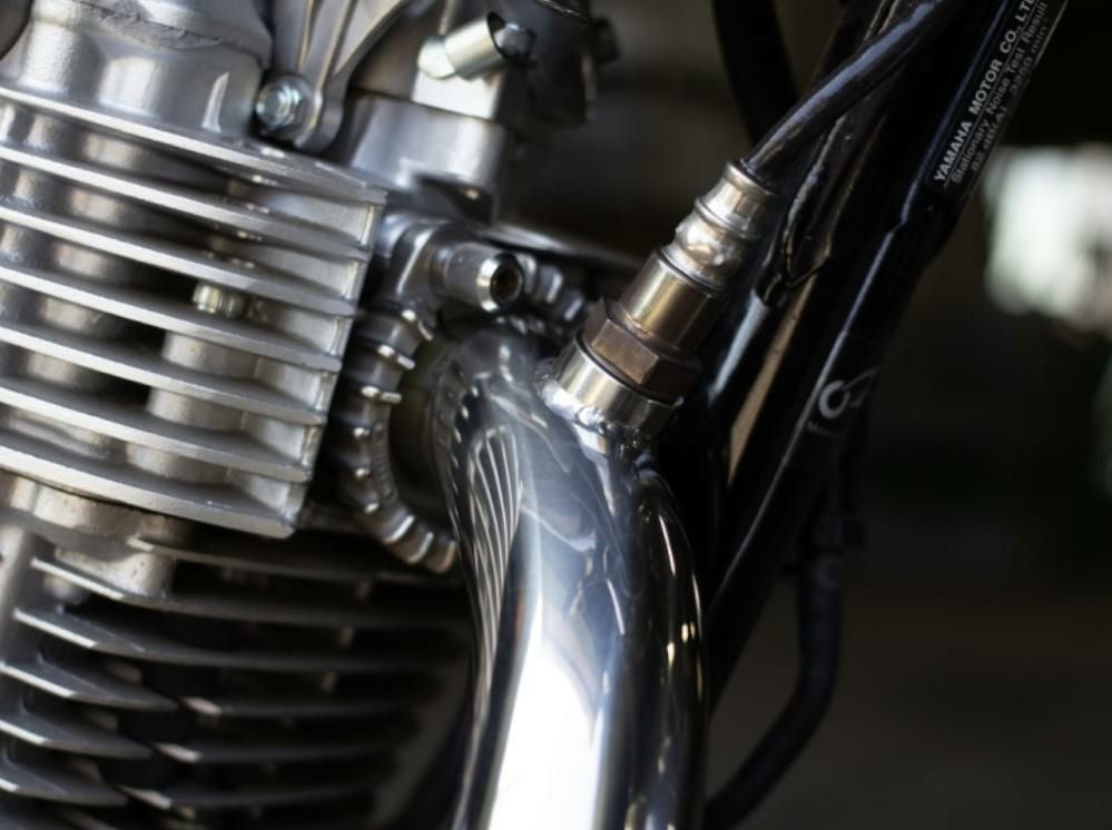 ヤマハ SR400 STDメガホン ショート フルエキ ダウン FI車 モーター