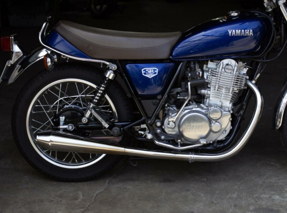2013年式SR400チタンメガホンマフラー、ダンパーセット　週末大幅値引き‼️ OVER RACING（オーバーレーシング） OVER オーヴァー チタンメガホン