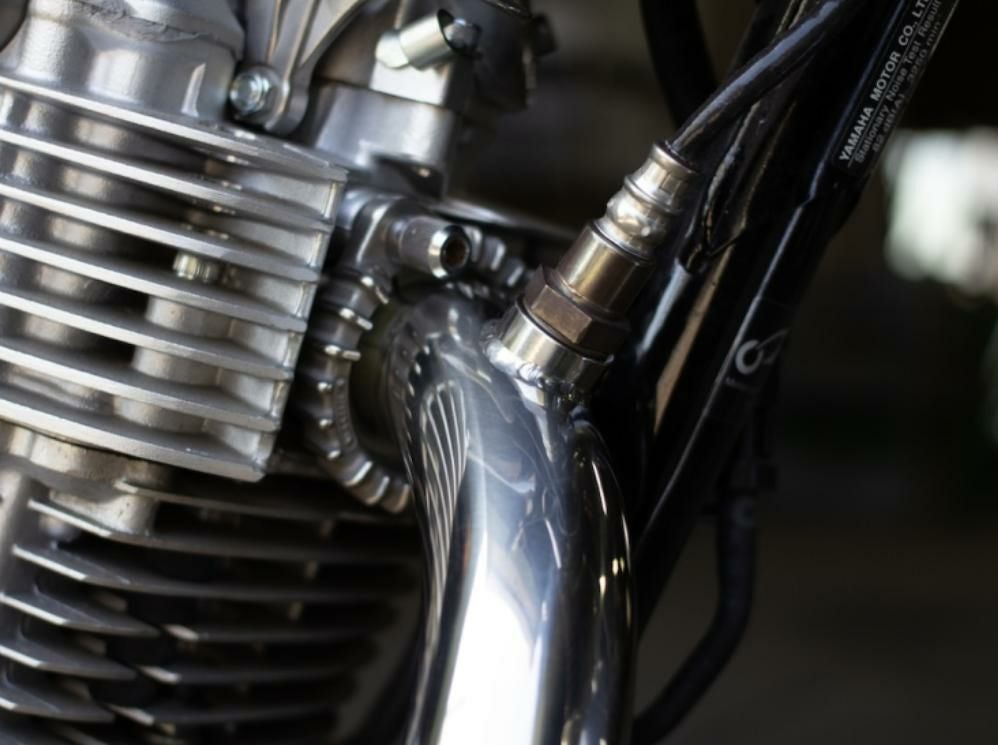 ヤマハ SR400 STDメガホン ロング フルエキ ダウン FI車 モーター