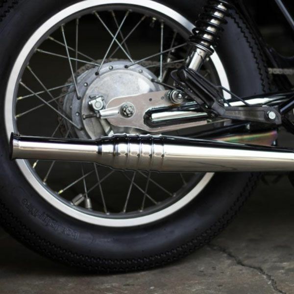 SR400FI用　モトロック　トランペットマフラーUSED美品 Amazon | MOTOR ROCK SR400/500用 FLAKES トランペットマフラー