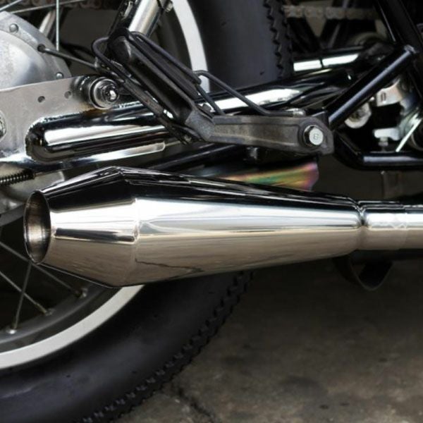 デイトナ スリップオン メガホンタイプ マフラー ヤマハ SR400 キャブ