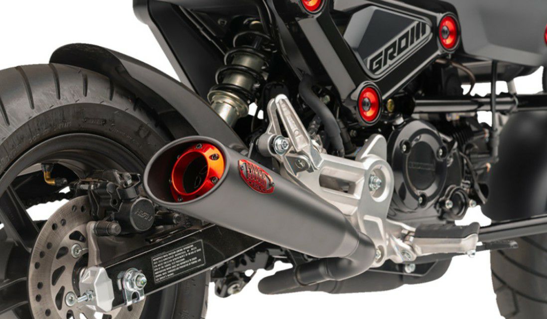 グロムJC92用　COBRA　コブラ　スリップオンマフラー ホンダ グロム 21- スリップオンマフラー ブラック レッドアクセント