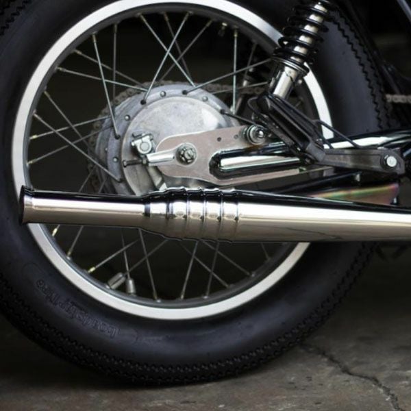 SR400ﾄﾗﾝﾍﾟｯﾄﾏﾌﾗｰ ﾌﾙｴｷ ヤマハ SR400 69トランペット フルエキ アップ FI車 モーターロック