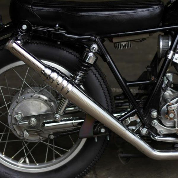 ヤマハSR400トランペットマフラー SR400/500 スリップオン トランペットマフラー ロングベル / 2％er