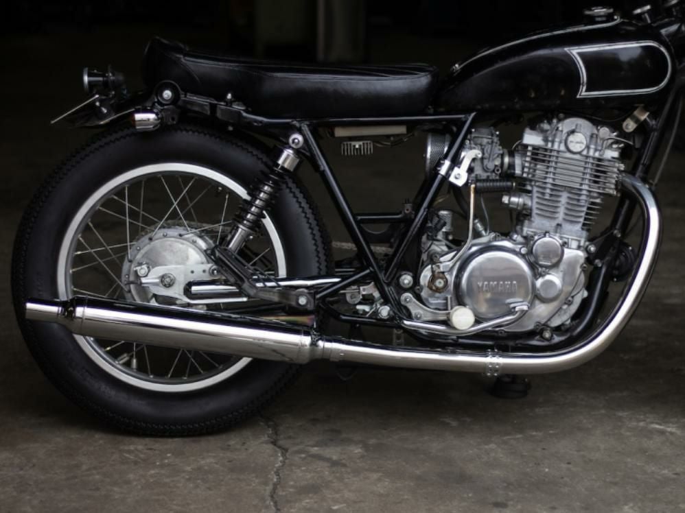 SR400 マフラー Motor Rock モーターロック オールドスタイル手曲げマフラー SR400