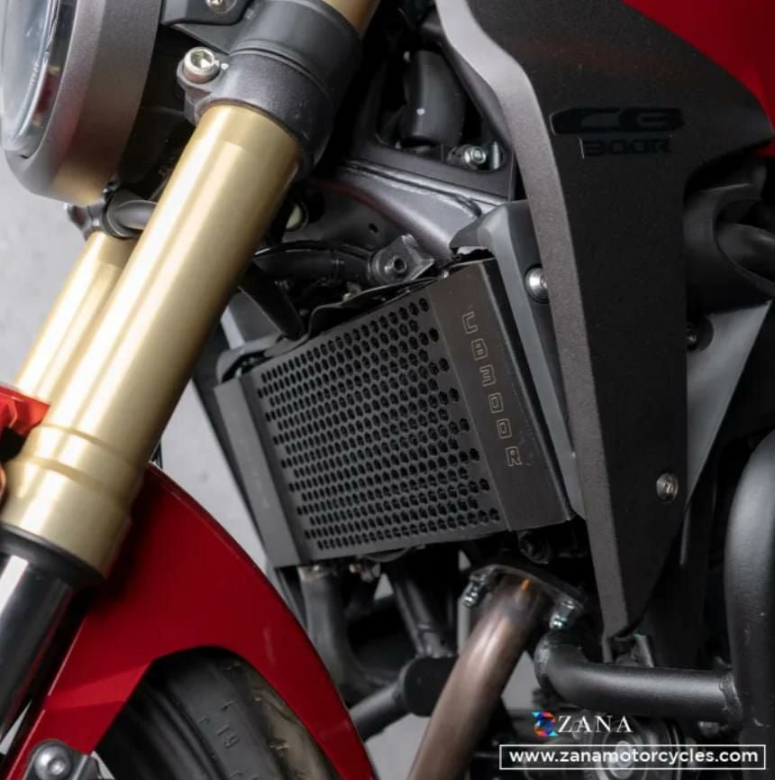 ホンダ CB250R/300R ラジエーターガード アルミハニカム ブラック ZANA