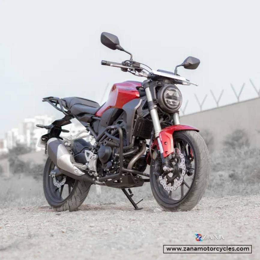 ホンダ CB250R/300R ラジエーターガード アルミハニカム ブラック ZANA