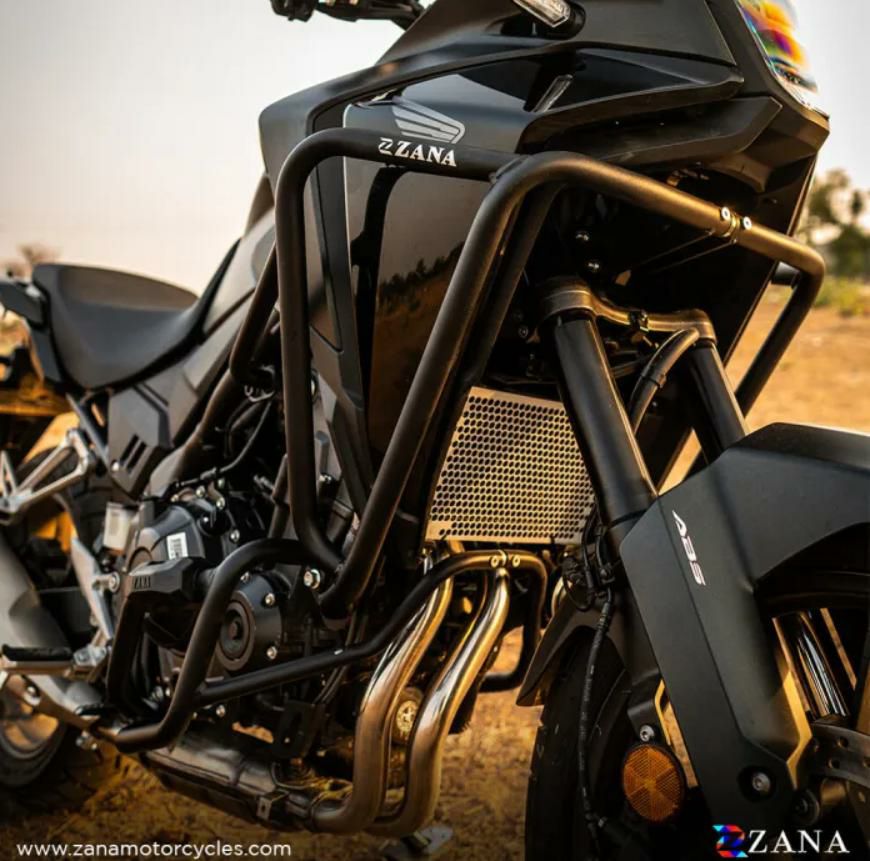 ホンダ NX400/500 ラジエーターガード アルミハニカム シルバー ZANA