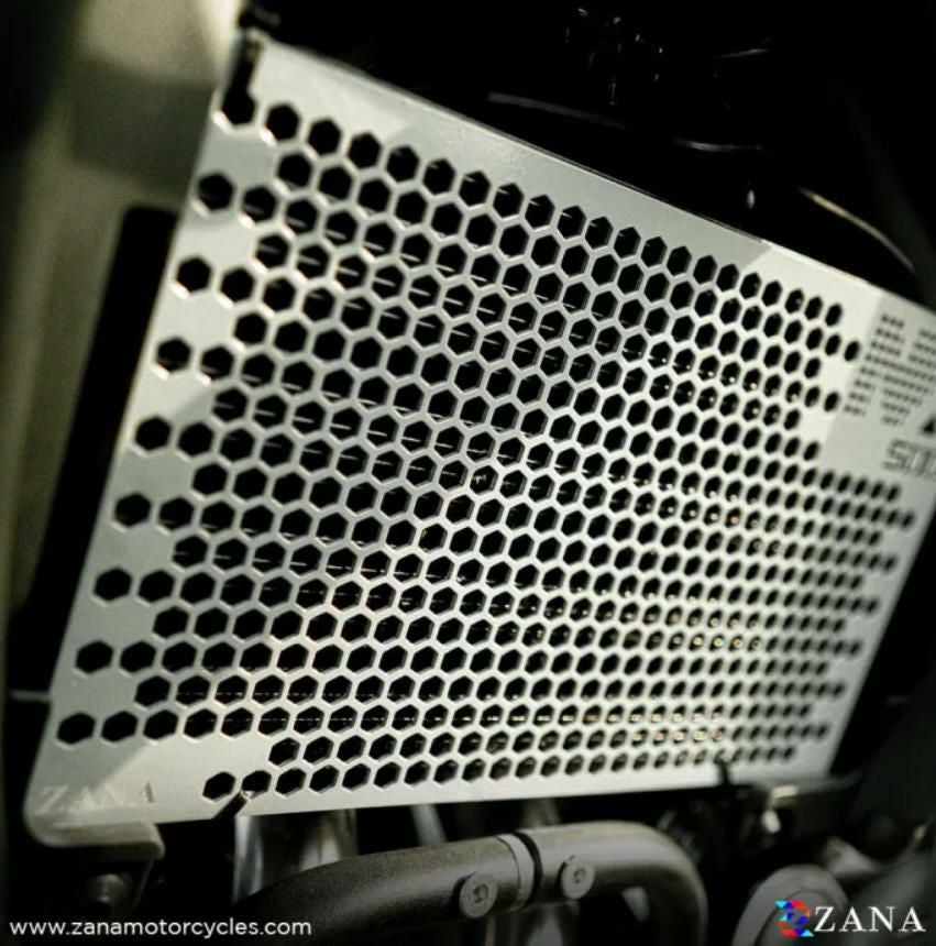 ホンダ NX400/500 ラジエーターガード アルミハニカム シルバー ZANA