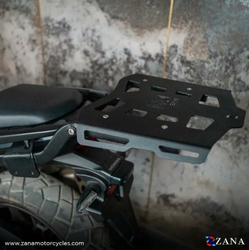 ホンダ NX400/500 プレート付リアラック スチール ブラック ZANA