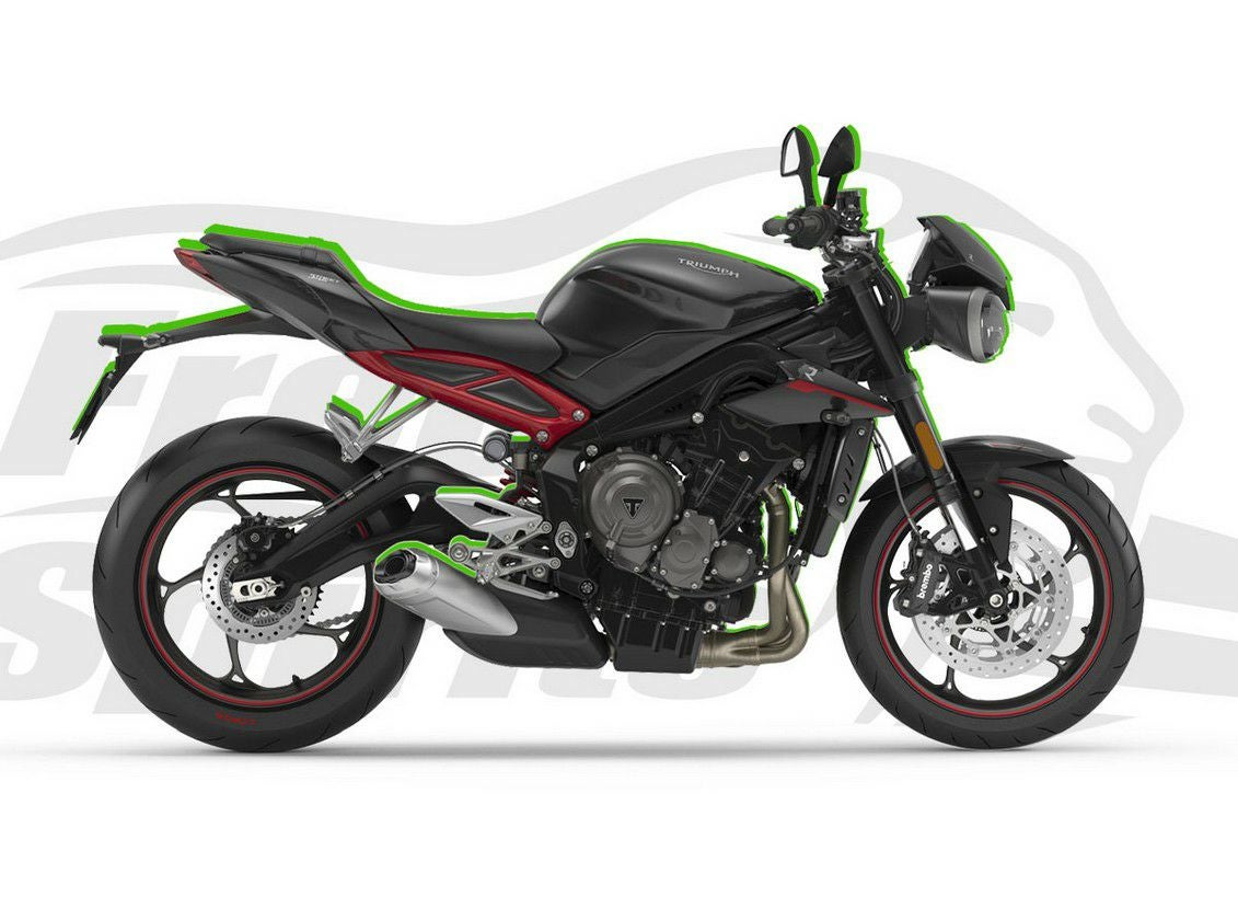 トライアンフ ストリートトリプル765RS ローシート ストリートトリプル765RS ノーマルシート/ローシートの足つき確認を