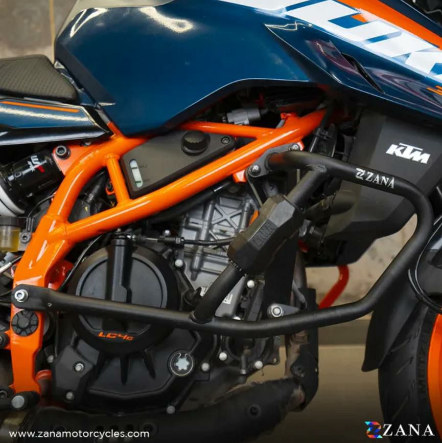 KTM DUKE 390 クラッシュガード スライダーパック付き ブラック ZANA