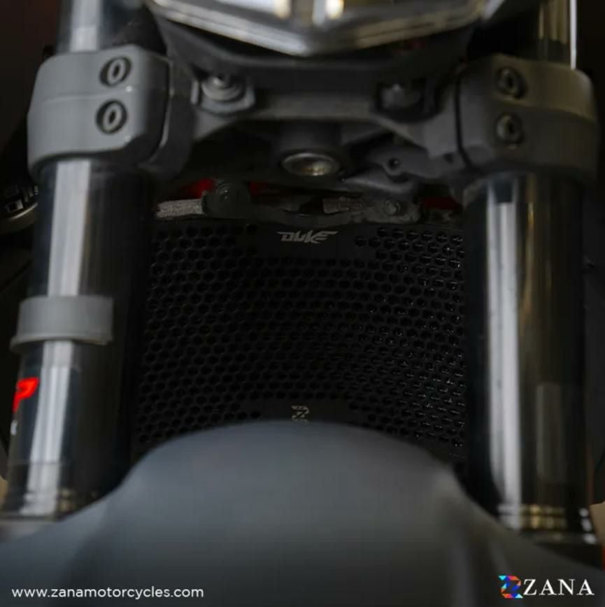 KTM DUKE 250/390 ラジエーターガード アルミハニカム ブラック ZANA