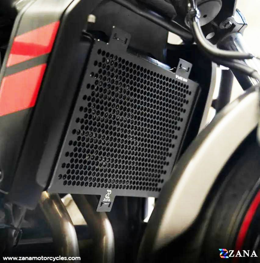 カワサキ VULCAN S ラジエーターガード アルミハニカム ブラック ZANA