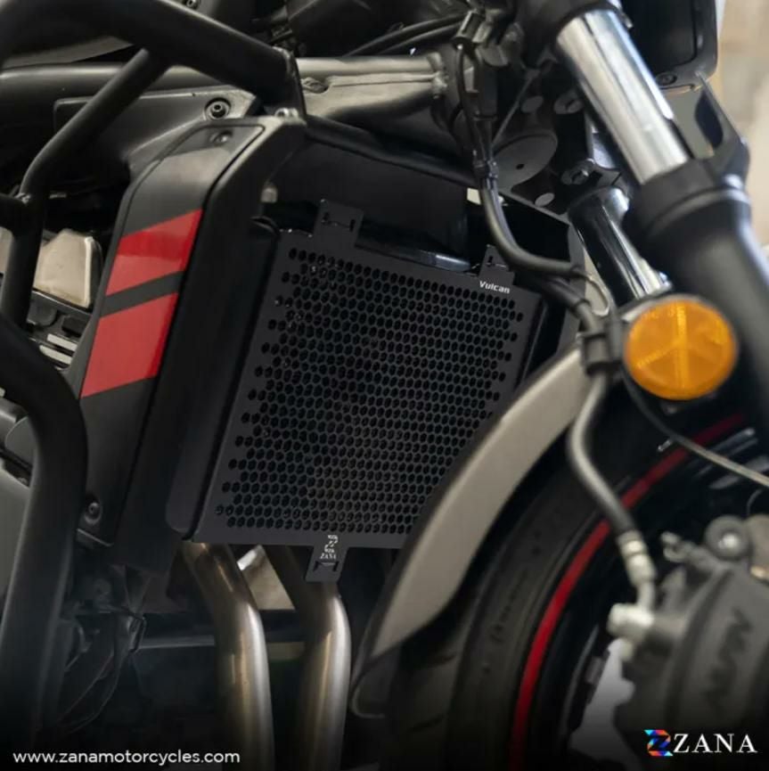 カワサキ VULCAN S ラジエーターガード アルミハニカム ブラック ZANA