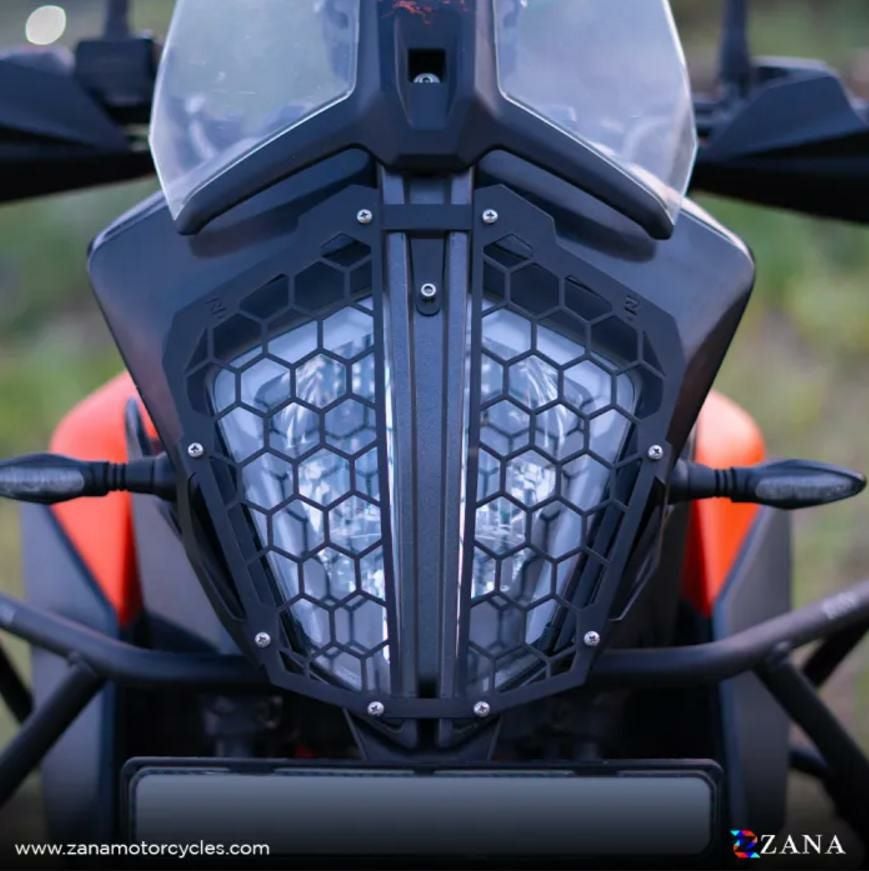 KTM アドベンチャー 390ヘキサゴンメッシュ ヘッドライトガード ZANA