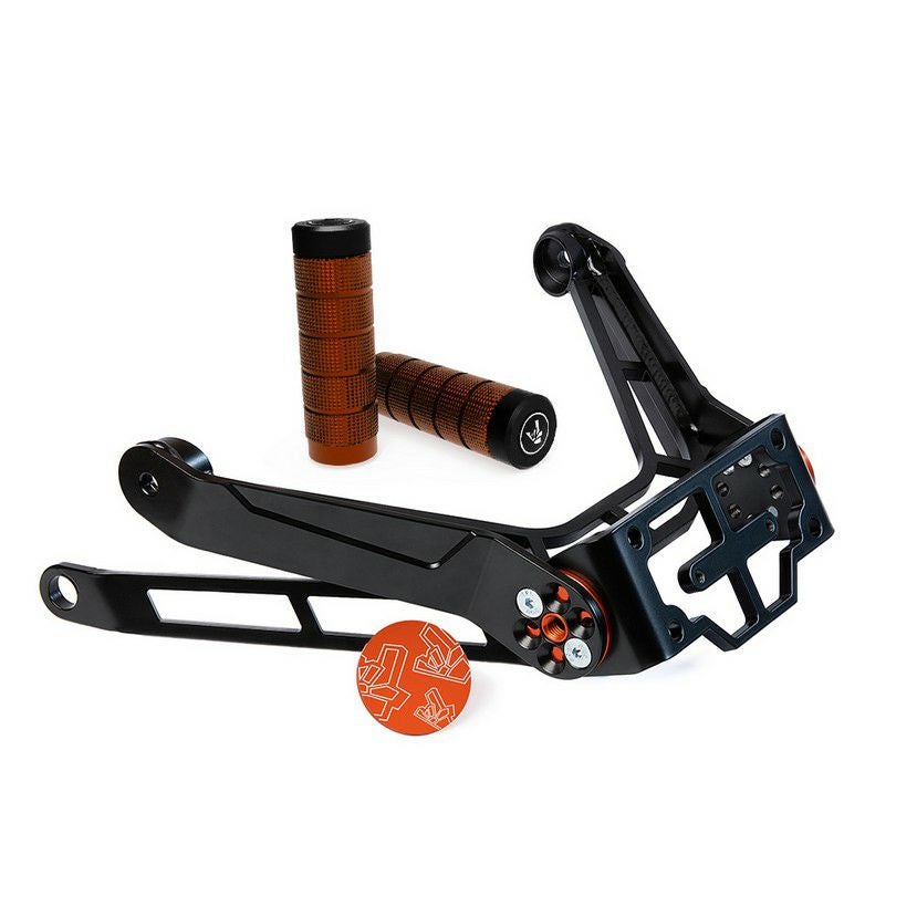 KTM 125デューク 2012年式  キーコードカード:純正あり サブコン／フューエルX Pro付 新型DUKE125/200/390用倒れても傷つかないエンジンガード｜AxxL