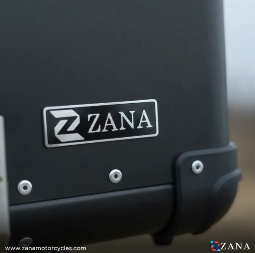 汎用 45 リットル アルミトップケース R-フラット ブラック ZANA
