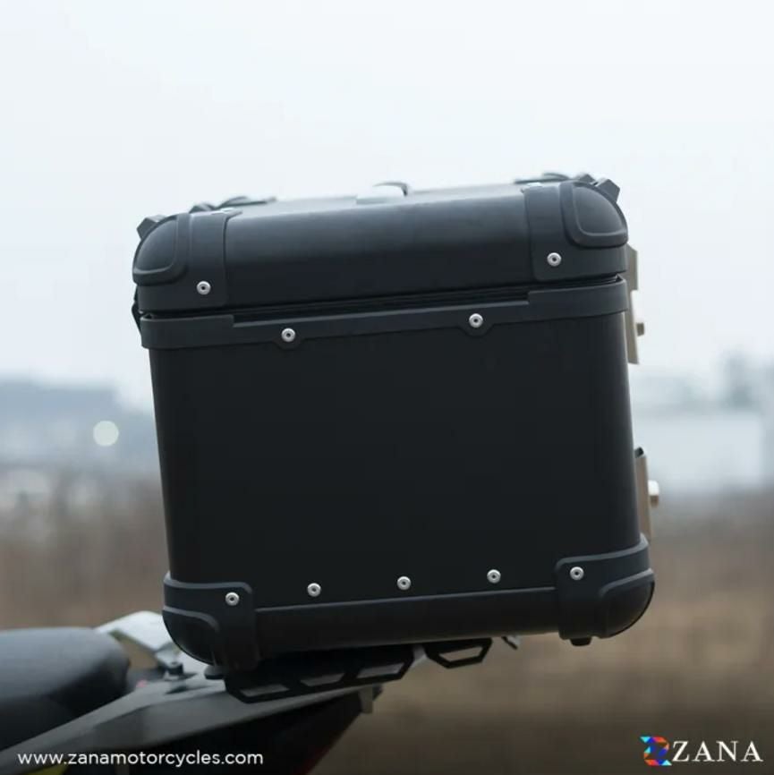 トップケース 45L 汎用 45 リットル アルミトップケース R-フラット ブラック ZANA