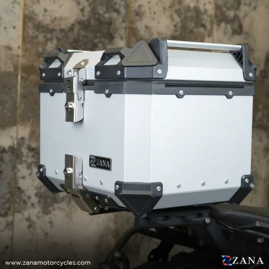 汎用 45 リットル アルミトップケース L-フラット シルバー ZANA