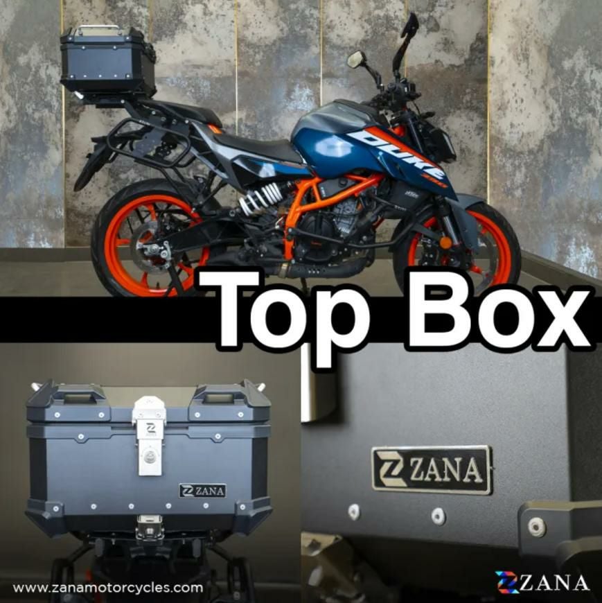 汎用 35 リットル アルミトップケース L-フラット ブラック ZANA