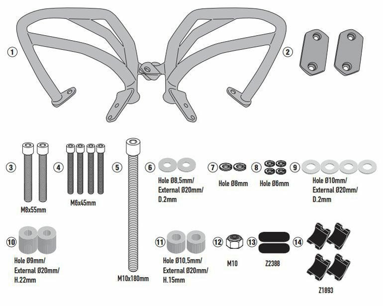 KTM 390アドベンチャー 20-24 エンジンガード ブラック GIVI | バイク