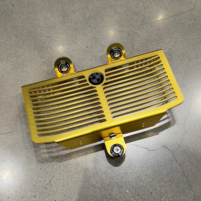 BMW R12/R12nineT ラジエーターガード ゴールド "TYPE-A" DKデザイン_1