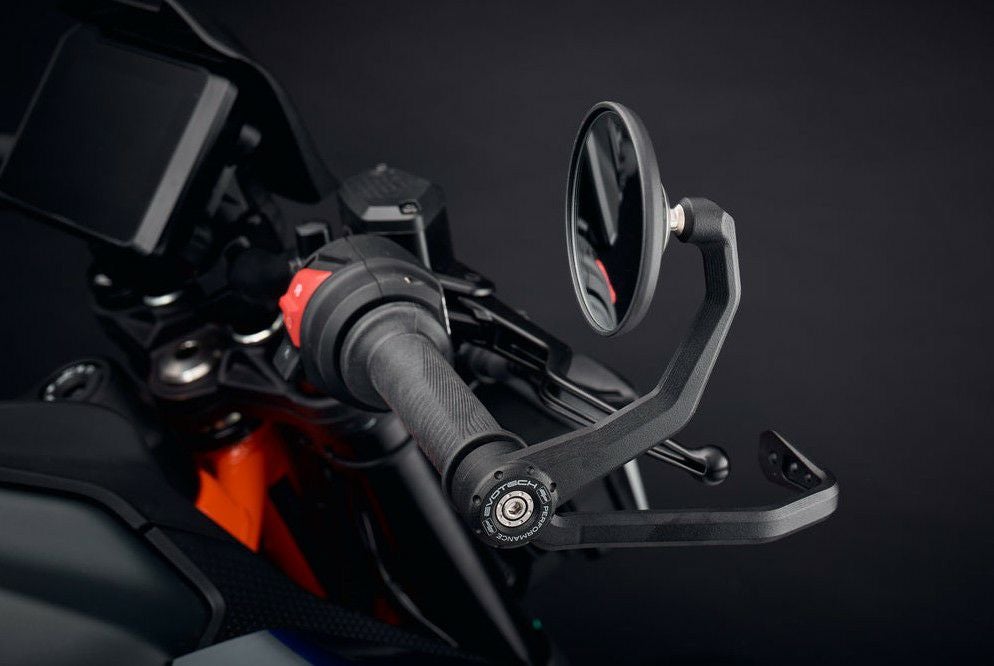 KTM 125DUKE 24- バーエンドミラー＆プロテクターキット ブラック 左右