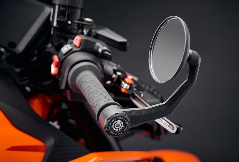 KTM 1390スーパーデューク R 24- バーエンドミラー ブラック エボ
