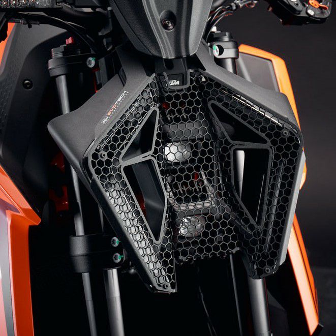 KTM 1390スーパーデューク R 24- ヘッドライトガード ブラック エボ
