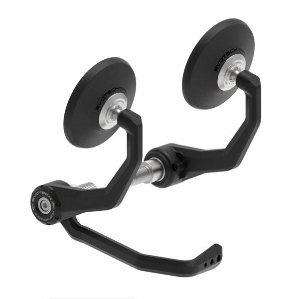 ヤマハ MT-07 13～ バーエンドミラー＆ブレーキレバープロテクターキット ブラック セット エボテックパフォーマンス_1