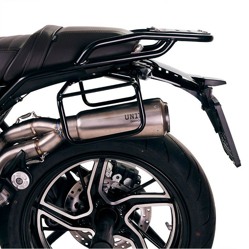 BMW R12nineT サイドバッグフレーム 左側 ブラック UNIT GARAGE