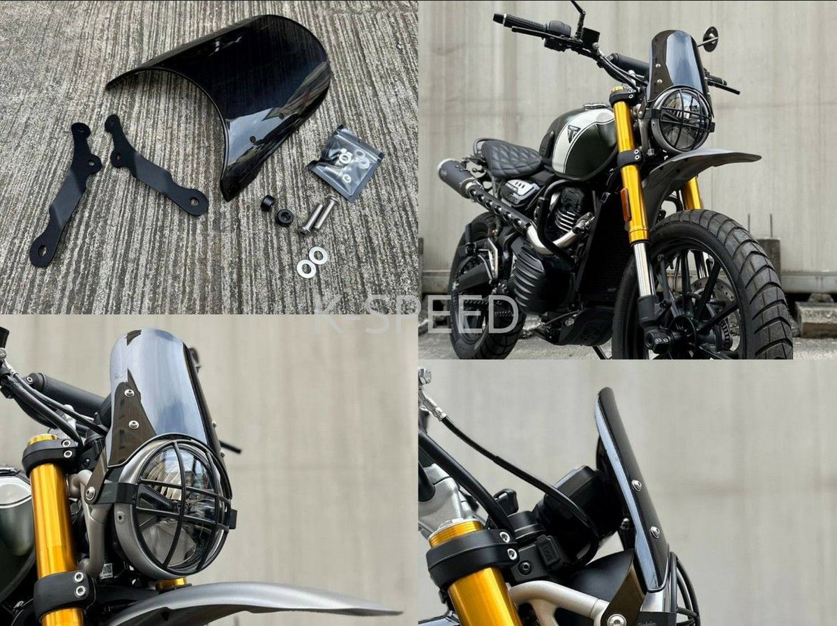 トライアンフ スピード400 スクリーン Diabolus ダークスモーク K-SPEED_2