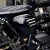 トライアンフ ボンネビルT120 サイドカバー リブデザイン グロスブラック Motone(モートーン)_1